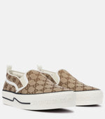 Load image into Gallery viewer, Gucci Tennis 1977 canvas slip-on sneakers
