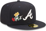 Load image into Gallery viewer, MLB Atlanta Braves New Era Navy 4x World Series Champions Crown
