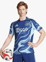 Load image into Gallery viewer, adidas Mens Ajax Away 25/26 Blue/Beige Stadium Jersey
