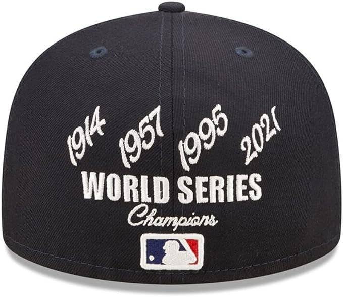 MLB Atlanta Braves New Era Navy 4x World Series Champions Crown