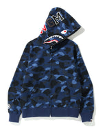 Load image into Gallery viewer, Navy Blue Bape full zip Hoodie
