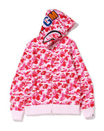 Load image into Gallery viewer, Pink Bape full zip Hoodie
