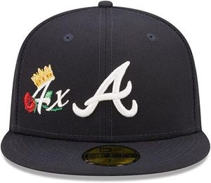 MLB Atlanta Braves New Era Navy 4x World Series Champions Crown