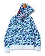 Load image into Gallery viewer, Blue Bape full zip Hoodie
