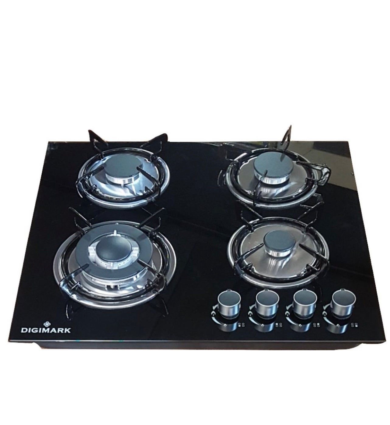 Bonhle H Modern Kitchen Digimark Glass Top Gas Stove - 4 Burner New 51x59cm