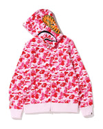 Load image into Gallery viewer, Pink Bape full zip Hoodie
