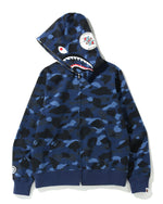 Load image into Gallery viewer, Navy Blue Bape full zip Hoodie
