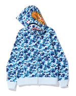 Load image into Gallery viewer, Blue Bape full zip Hoodie
