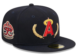 California Angels New Era Navy Cooperstown Collection Gold Leaf