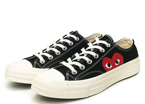 COMME DES GARÇONS PLAY X CONVERSE CHUCK 70 OX ‘BLACK’