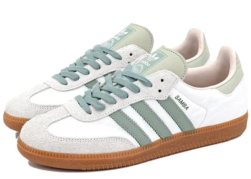 ADIDAS SAMBA OG SILVER GREEN PUTTY MAUVE (WOMEN'S)