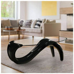 Load image into Gallery viewer, Modern and Stylish Oval Coffee Table with a Glass Top
