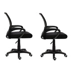 Load image into Gallery viewer, Office Chairs Ergonomic Mid-Back -2 Pack –Black Color - 0000Art
