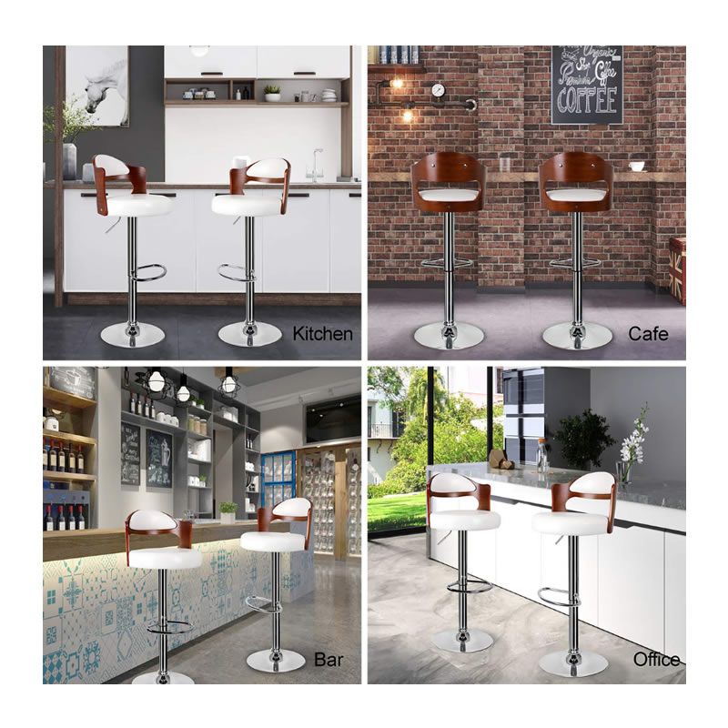 2 Piece 360°swivel Modern Design Bar Stools