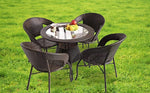 Load image into Gallery viewer, Patio Set - 5 Piece - Brown - 0000Art
