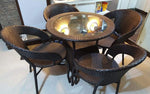 Load image into Gallery viewer, Patio Set - 5 Piece - Brown - 0000Art
