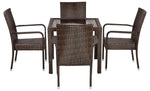 Load image into Gallery viewer, Patio / Balcony / Outdoor / Garden Set - Four Seater - Brown Colour
