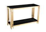 Load image into Gallery viewer, Bali Console Table Gold Frame
