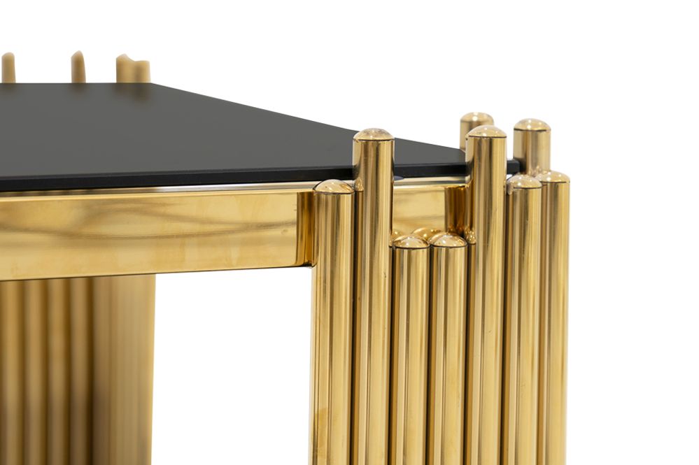 Bali Console Table Gold Frame