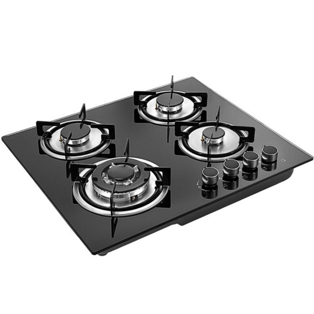 Cook with Precision High Quality Embedded Toughened Glass 4 Plate Gas Stove