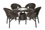 Load image into Gallery viewer, Patio Set - 5 Piece - Brown Colour - 4 Pack - 0000Art
