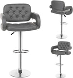 Load image into Gallery viewer, Bar Stools / Kitchen Breakfast Chairs - Set of Two - Grey Colour
