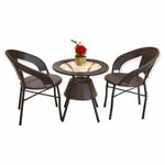 Load image into Gallery viewer, Patio / Outdoor / Balcony Set - 3 Piece - Brown Colour
