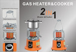 Load image into Gallery viewer, Portable Gas Heater and Cooker - 0000Art
