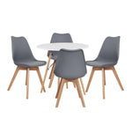 Load image into Gallery viewer, Dining Sets - Round Dining Table with Four Padded Chairs
