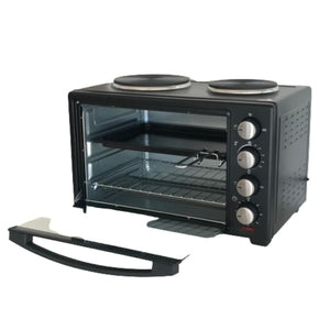 TG- 3200Watts Electric oven with 2 Plate Stove (28L)