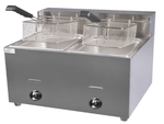 Load image into Gallery viewer, Stainless Steel-Double Tank Gas Fryer
