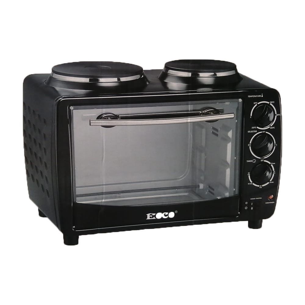 MI3333 ECCO 32L 2800W Electric Mini Oven & 2 Plate Stove