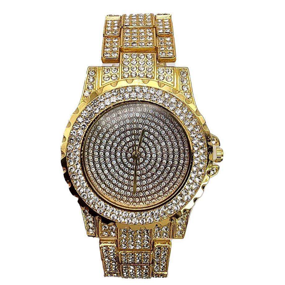 Iced Out Fashion Round Watch-0000Art-