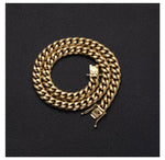 Load image into Gallery viewer, Stainless Steel Gold Cuban Link Necklace - 0000Art
