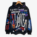 Load image into Gallery viewer, VLONE black graffiti hoodie
