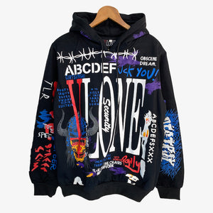 VLONE black graffiti hoodie