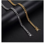 Load image into Gallery viewer, Stainless Steel Gold Cuban Link Necklace - 0000Art
