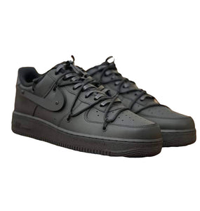 Nike Airforce 1 Low Black with Rope Laces