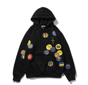 Travis Scott x McDonald’s CJ Smile Hoodie -Black
